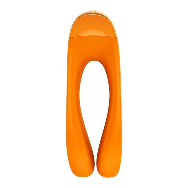 CANDY CANE FINGER VIBRATOR ORANGE