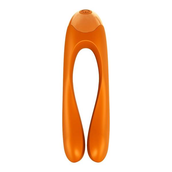 CANDY CANE FINGER VIBRATOR ORANGE