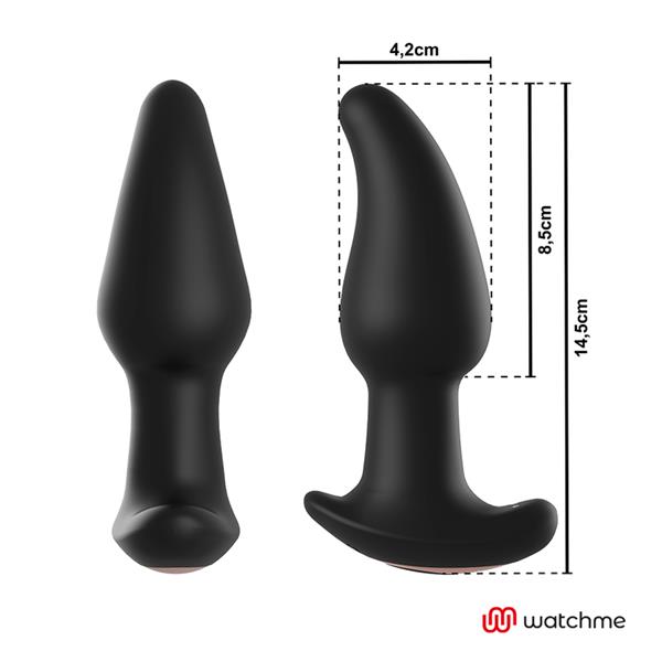 WATCHME REMOTE CONTROL ANAL PLUG VIBRATOR WITH ROTATION OF AMADEUS PEARLS
