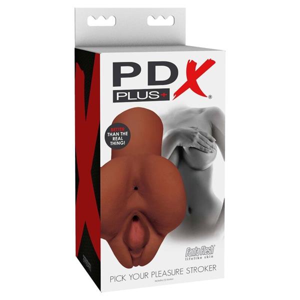 MASTRUBATOR PDX PLUS DOUBLE PLEASURE BROWN