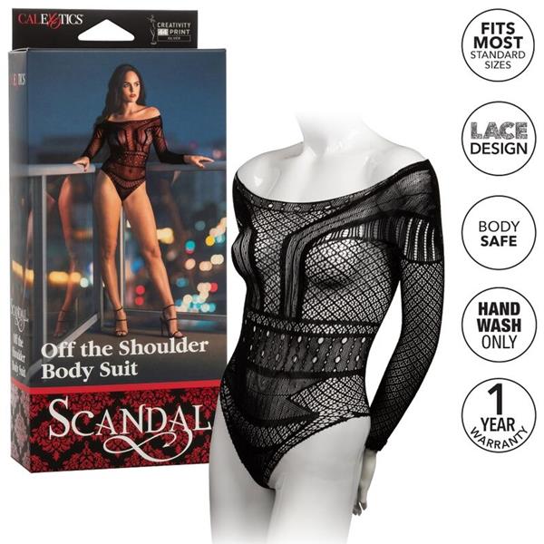 SCANDAL SHOULDER BODY SUIT ONE SIZE