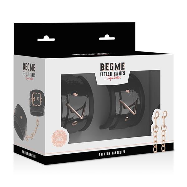 BLACK EDITION PREMIUM HANDCUFFS WITH NEOPRENE LINING