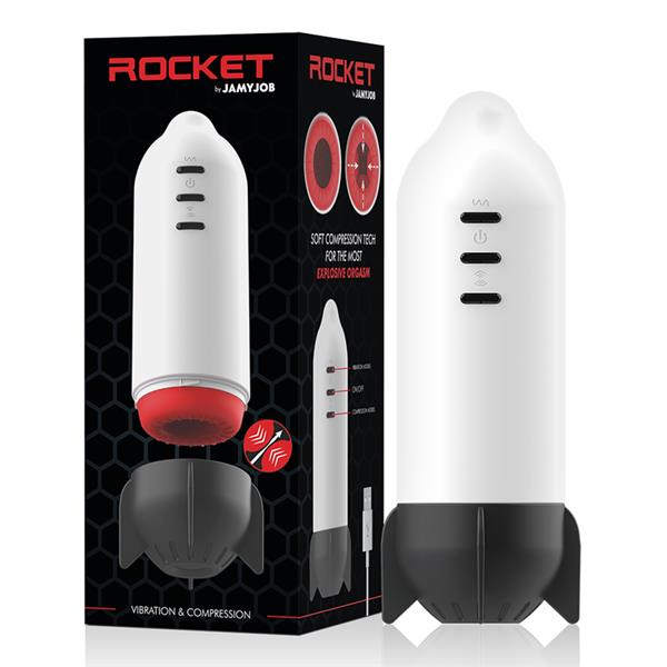 ROCKET MASTURBATOR MEHKA STISKALNA TEHNIKA IN VIBRACIJA
