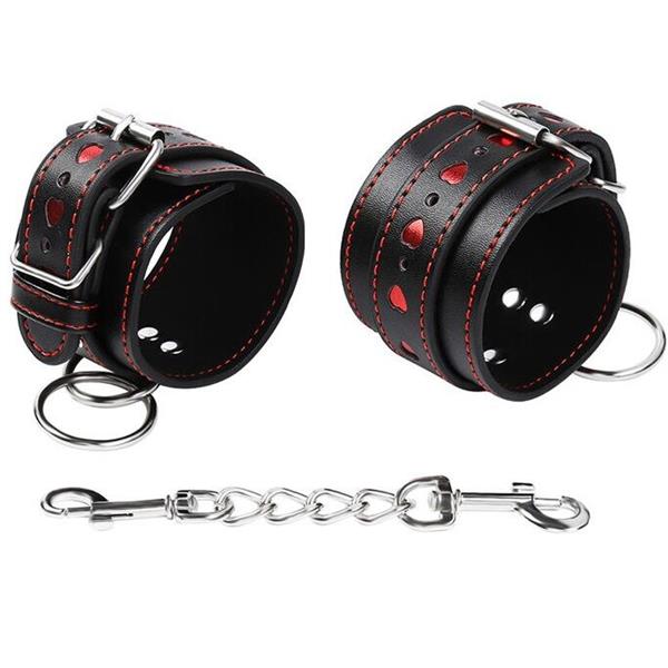 HEART INLAID HANDCUFFS