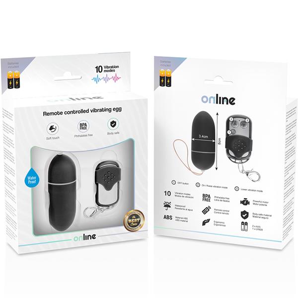 DALJINSKI KONTROLIRANI VIBRIRAJUĆI JAJAC L CRNI