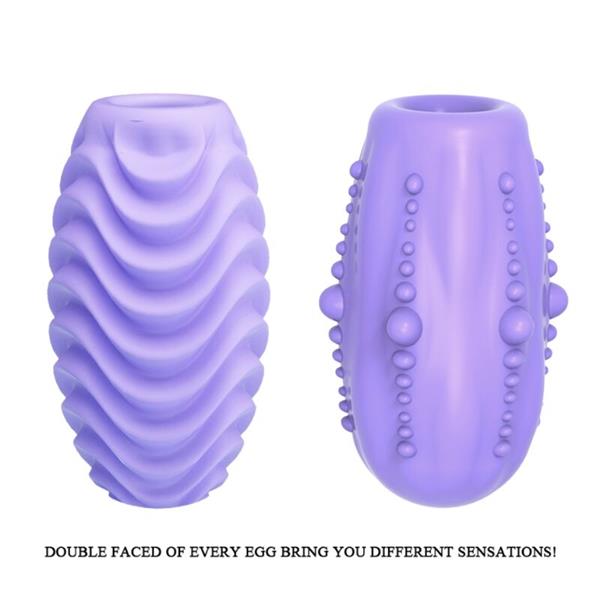 DOUBLE SIDED LILAC MASTURBATOR EGG