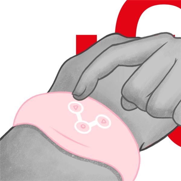 BEŽIČNI SAT MEKANA ROZA