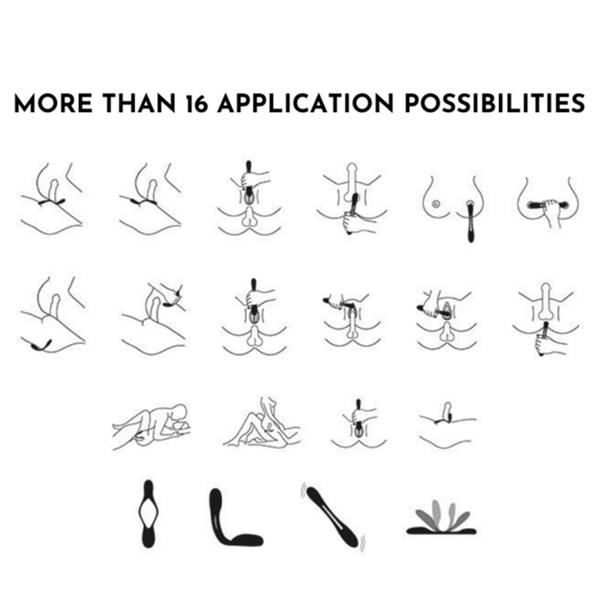 ELASTIC GAME MULTI VIBRATOR BLUE