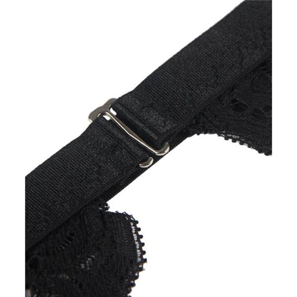 KOMPLET TREH KOŠARIC BRA + GARTER PAS + TANGICE S/M