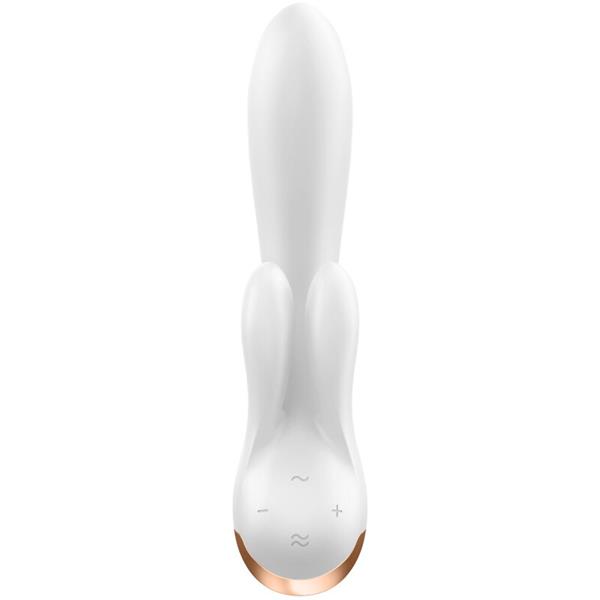 DOUBLE FLEX VIBRATOR APP WHITE