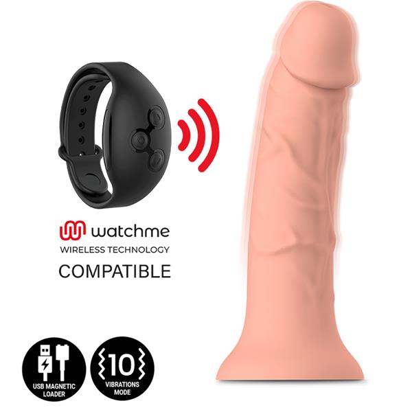ASHER ORIGINAL DILDO S - VIBRATOR KOMPATIBILAN S WATCHME BEŽIČNOM TEHNOLOGIJOM