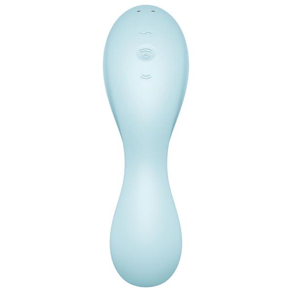 CURVY TRINITY 5 STIMULATOR ZRAČNEGA PULZA IN VIBRATOR APLIKACIJA BELE BARVE