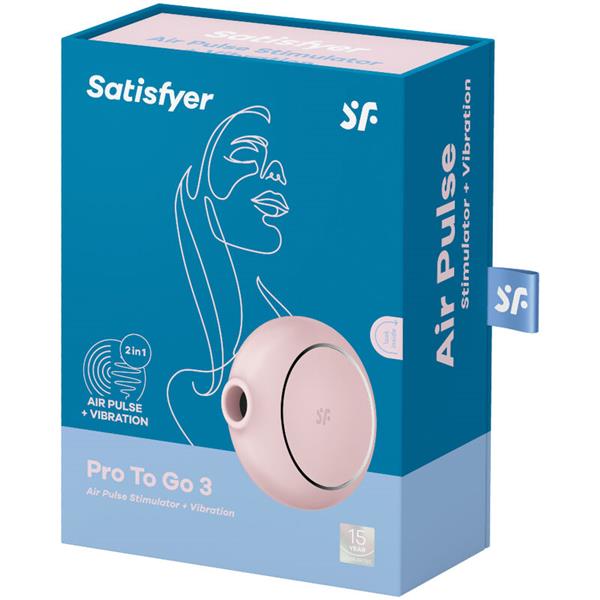 PRO TO GO 3 DVOJNI AIR PULSE STIMULATOR & VIBRATOR ČRN