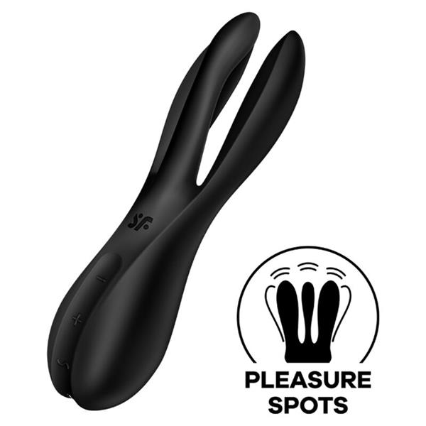 THREESOME 2 VIBRATOR BLACK