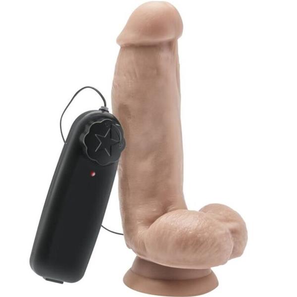 DILDO 12 CM WITH BALLS VIBRATOR SKIN