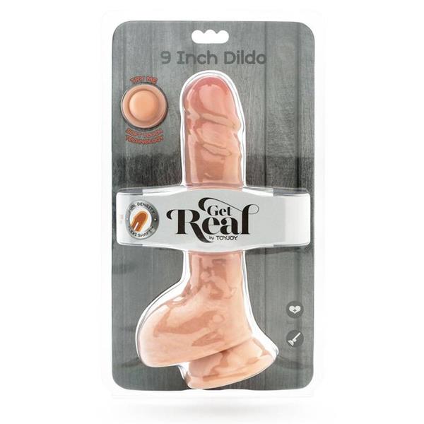 DUAL DENSITY DILDO 25,5 CM TESTISI KOŽA