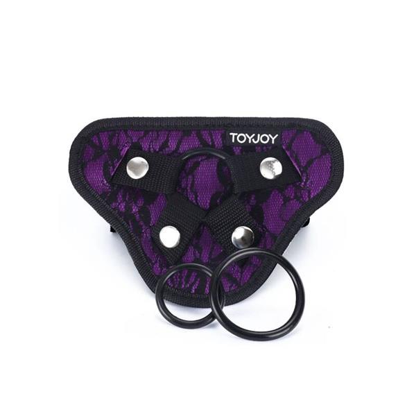 STRAP-ON LACE HARNESS PURPLE