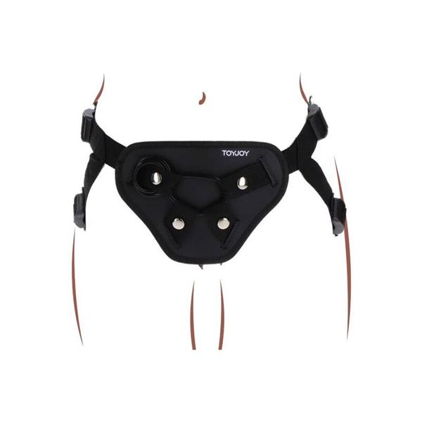 STRAP-ON DELUXE HARNESS CRNI