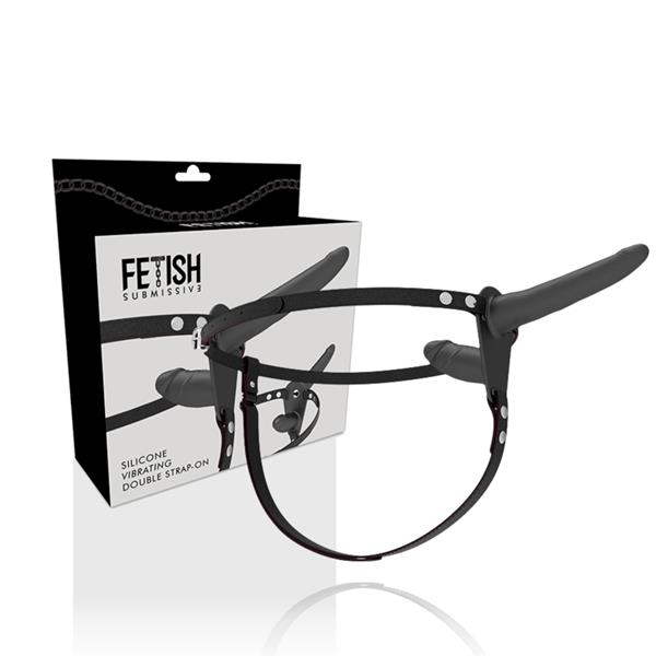 DOUBLE PENETRATION BLACK VIBRATOR