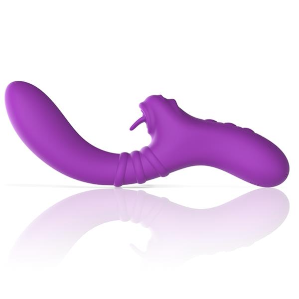 HARRY FLEXIBLE VIBRATOR WITH PURPLE TONGUE