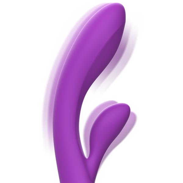 LUIGI RABBIT VIBRATOR LIQUID SILICONE PURPLE