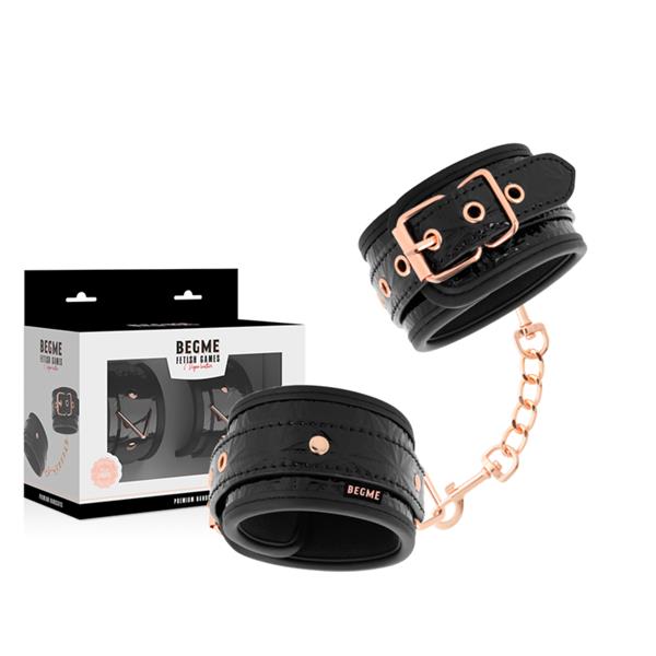 BLACK EDITION PREMIUM HANDCUFFS WITH NEOPRENE LINING