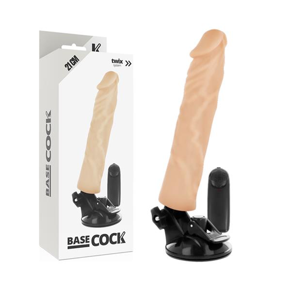 REALISTIČNI VIBRATOR NA DALJINSKO UPRAVLJANJE KOŽA 21 CM -O- 4 CM