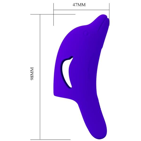 DELPHINI MOĆNI TAMNO PLAVI STIMULATOR PRSTA