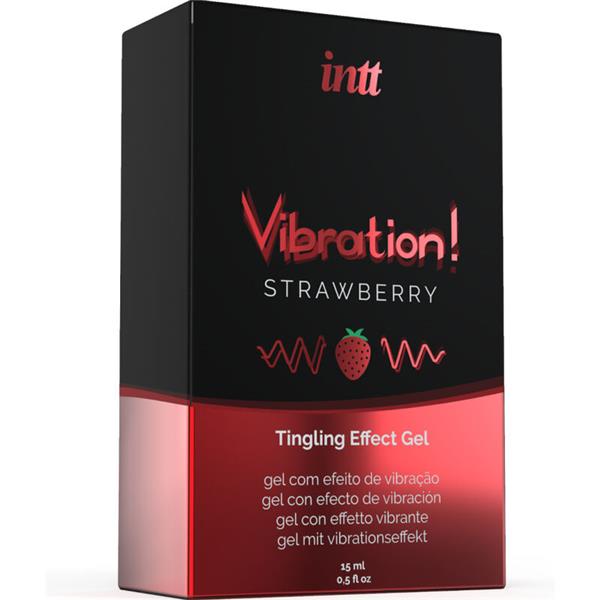 STIMULATIVNI VIBRIRAJOČI GEL JAGODA 15 ML
