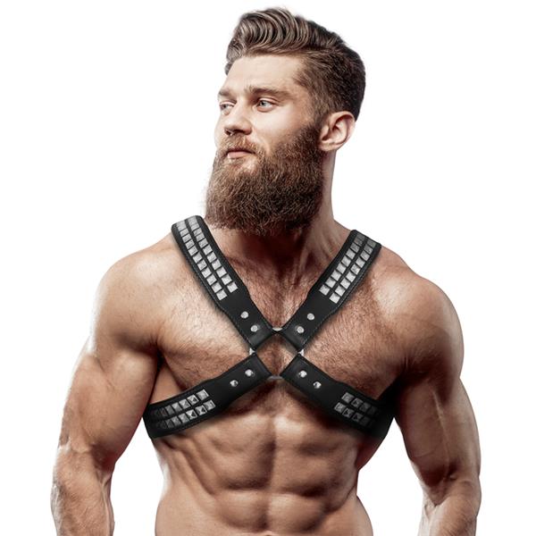MOŠKA CROSS-OVER ECO-LEATHER HARNESS WITH RIVETS