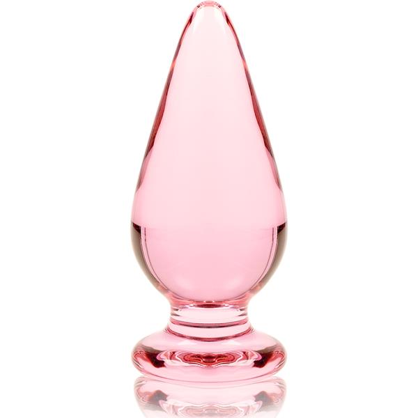 MODEL 4 ANAL PLUG BOROSILICATE GLASS CLEAR 11 CM -O- 5 CM