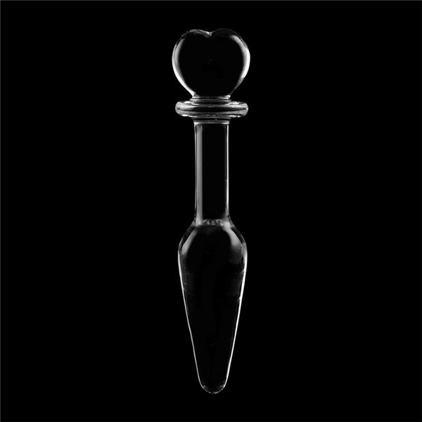 MODEL 7 ANAL PLUG BOROSILICATE GLASS CLEAR 13.5 CM -O- 3 CM