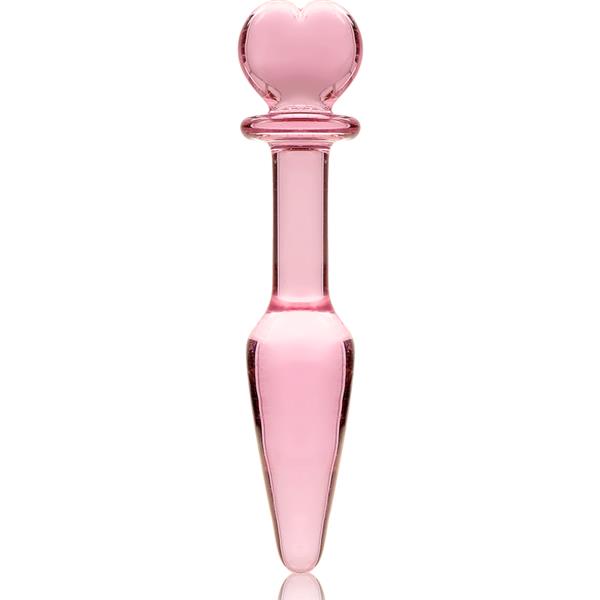 MODEL 7 ANAL PLUG BOROSILICATE GLASS CLEAR 13.5 CM -O- 3 CM