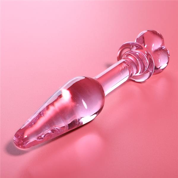 MODEL 7 ANAL PLUG BOROSILICATE GLASS CLEAR 13.5 CM -O- 3 CM