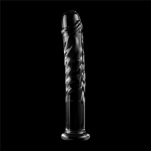 MODEL 16 DILDO BOROSILIKATNO STEKLO JASNO 18.5 CM -O- 3 CM