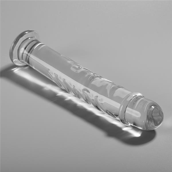 MODEL 16 DILDO BOROSILIKATNO STEKLO JASNO 18.5 CM -O- 3 CM