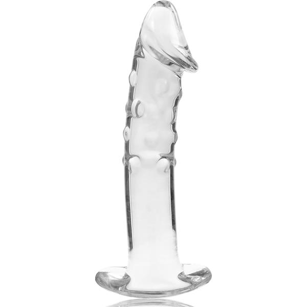 MODEL 19 DILDO BOROSILIKATNO STEKLO JASNO 18.5 CM -O- 4 CM