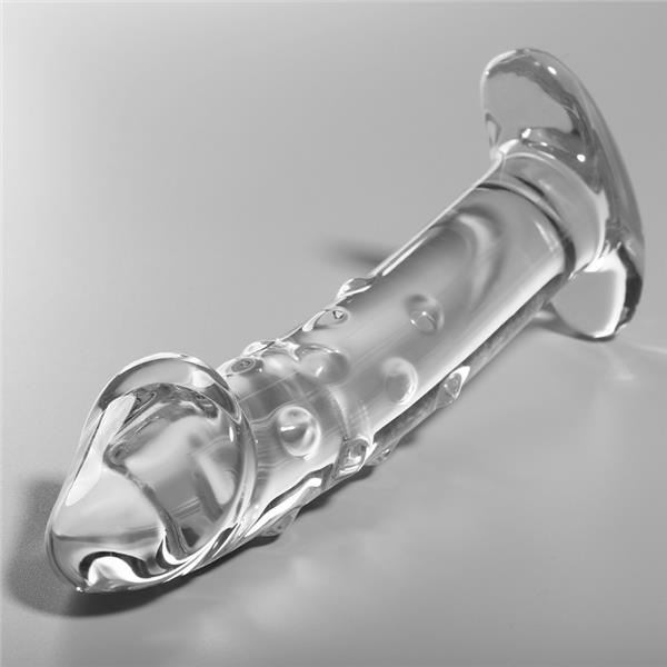 MODEL 19 DILDO BOROSILIKATNO STEKLO JASNO 18.5 CM -O- 4 CM