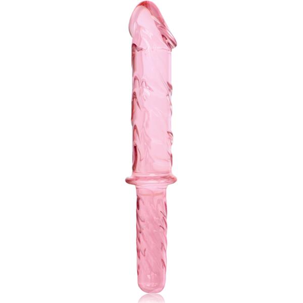 MODEL 24 DILDO BOROSILICATE GLASS CLEAR 28.5 CM -O- 5 CM