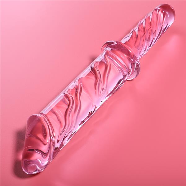 MODEL 24 DILDO BOROSILICATE GLASS CLEAR 28.5 CM -O- 5 CM