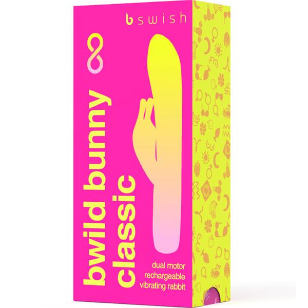 BWILD BUNNY INFINITE CLASSIC RECHARGEABLE VIBRATOR PINK SILICONE