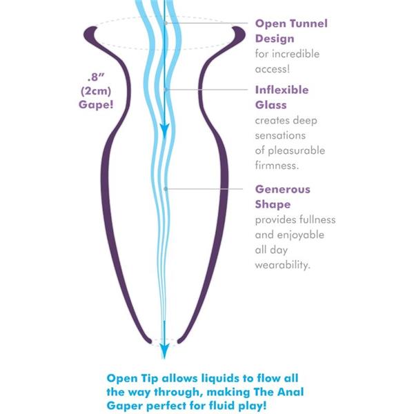 ANAL GAPER DILATOR ZA ZAČETNIKE KRISTAL VELIKOST S
