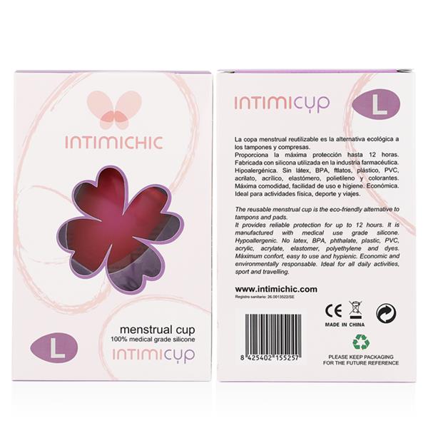 MENSTRUAL CUP MEDICAL GRADE SILICONE - SIZE L