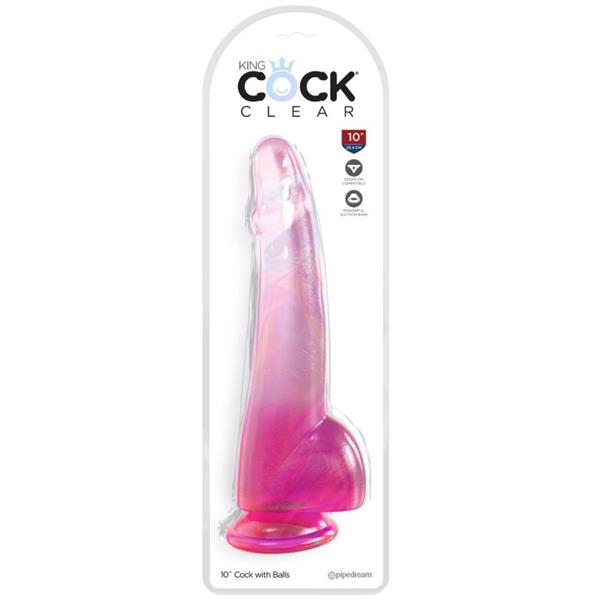 PROZOREN DILDO S TESTISKI 19 CM ROZA