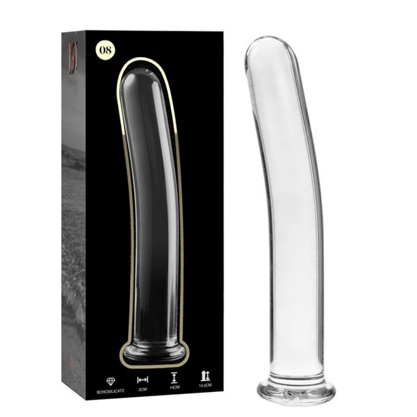MODEL 8 DILDO BOROSILIKATNO STAKLO PROZIRNO 14.5 CM -O- 2 CM