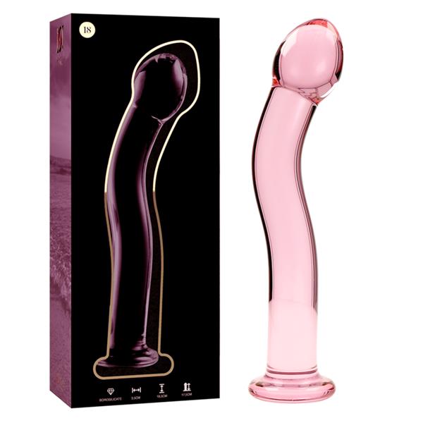 MODEL 18 DILDO OD BOROSILIKATNOG STAKLA PROZIRNO 18.5 CM -O- 3.5 CM