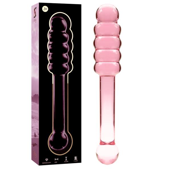 MODEL 20 DILDO OD BOROSILIKATNOG STAKLA PROZIRNO 20.5 CM -O- 3 CM