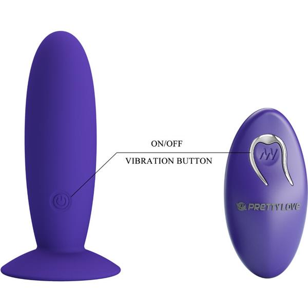 YOUTH PLUG ANAL VIBRATOR REMOTE CONTROL VIOLET