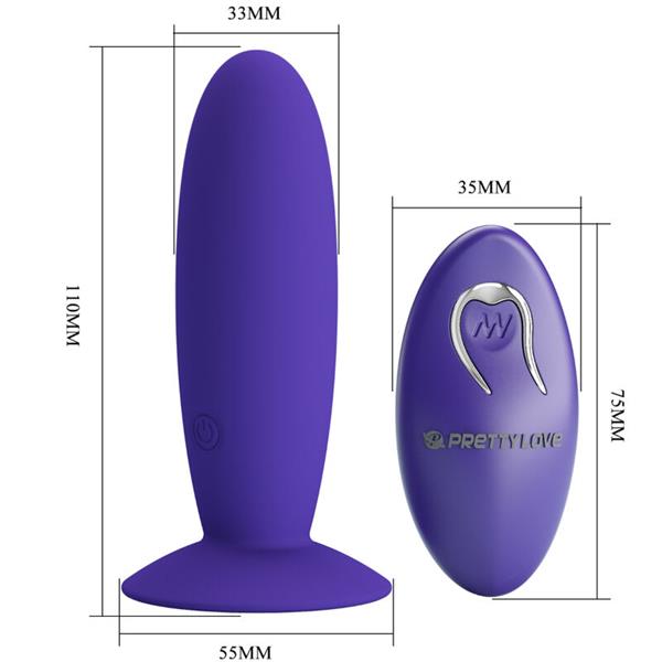 YOUTH PLUG ANAL VIBRATOR REMOTE CONTROL VIOLET