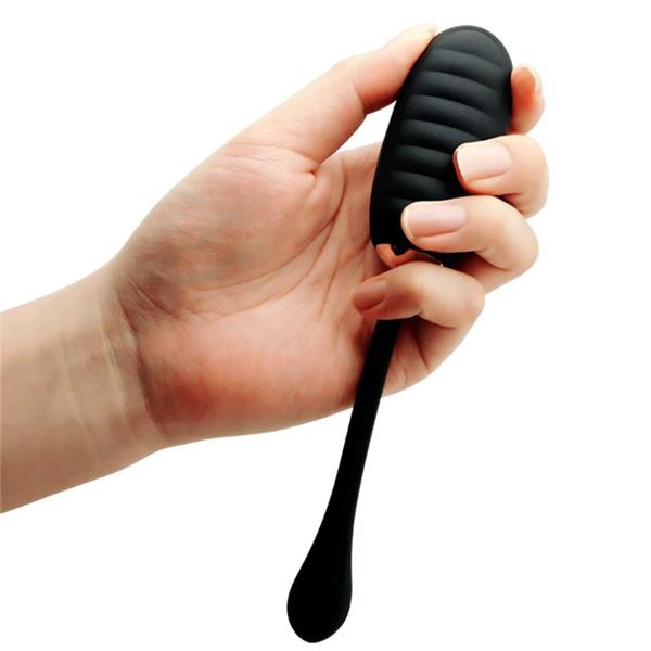 DOREEN LUXURY RECHARGEABLE VIBRATING EGG BLACK REMOTE CONTROL
